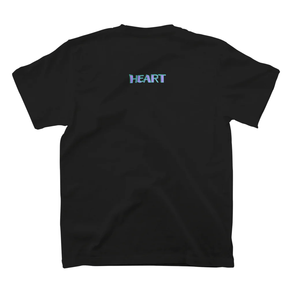 LalaDesign-shopのハートの飛行船「ハートフロート (Heartfloat)」 スタンダードTシャツの裏面