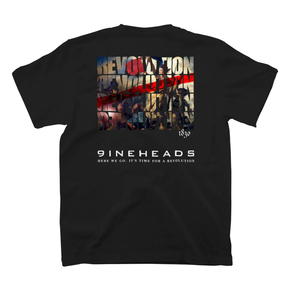 9INEHEADSのRev_White スタンダードTシャツの裏面