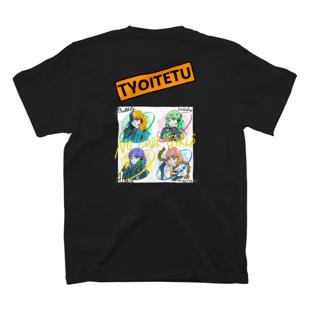 TYOITETUのアイテム部屋の限定版　TYOITETUをPR！Ｔシャツ スタンダードTシャツの裏面