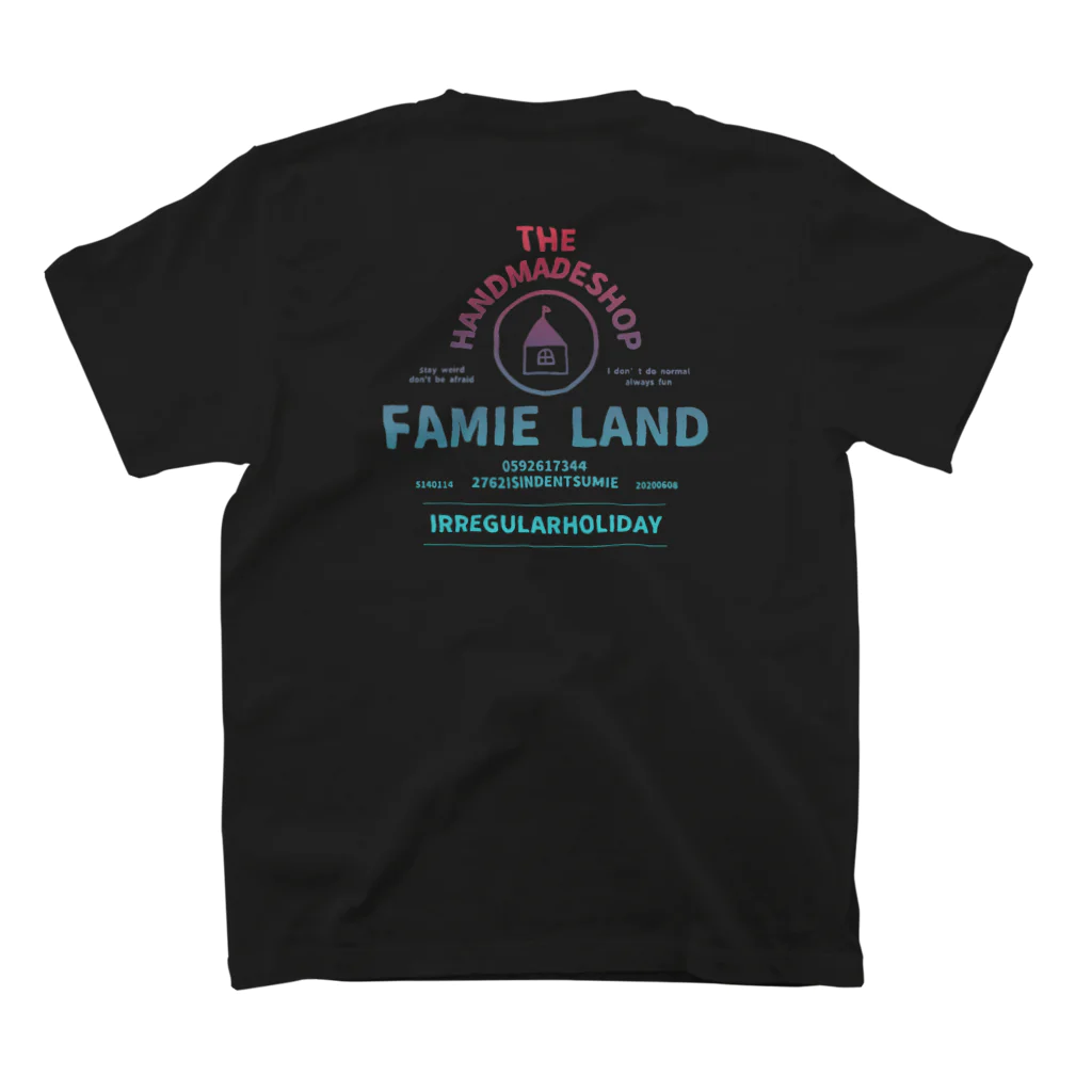 FAMIE LANDのFAMIELANDTシャツ2023 Regular Fit T-Shirtの裏面