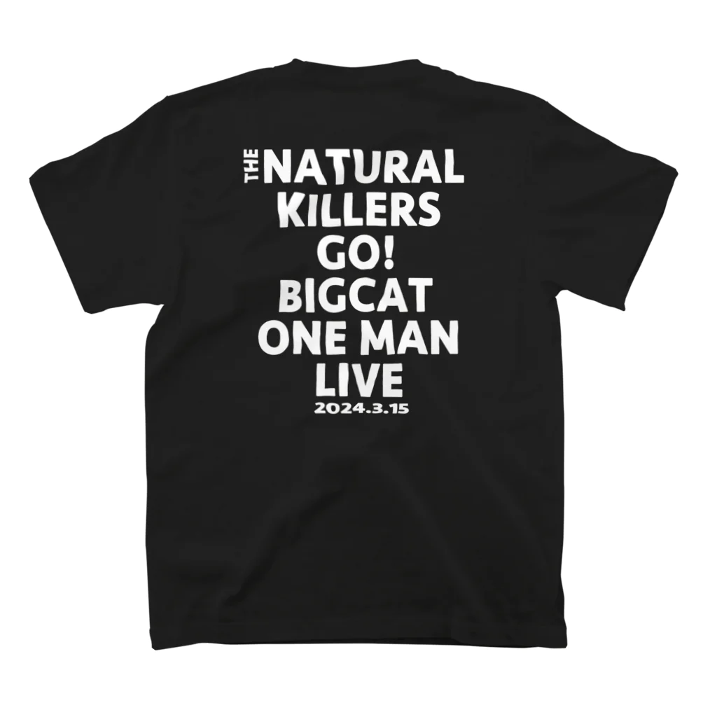 THENATURALKILLERSオンデマンドのBIGCAT応援宣伝グッズ　文字色白 Regular Fit T-Shirtの裏面