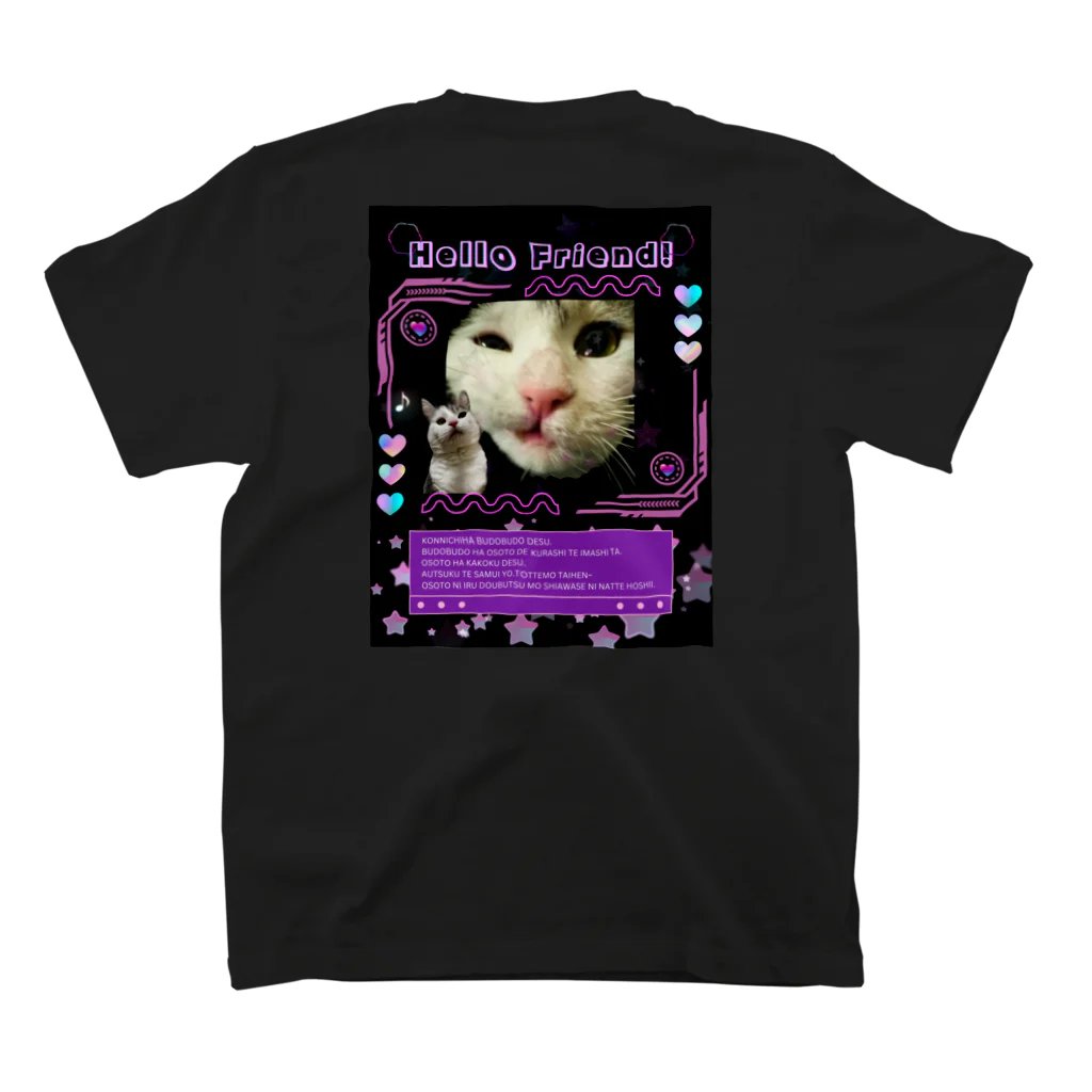 ビーガンちいちいのおそとねこ Regular Fit T-Shirtの裏面