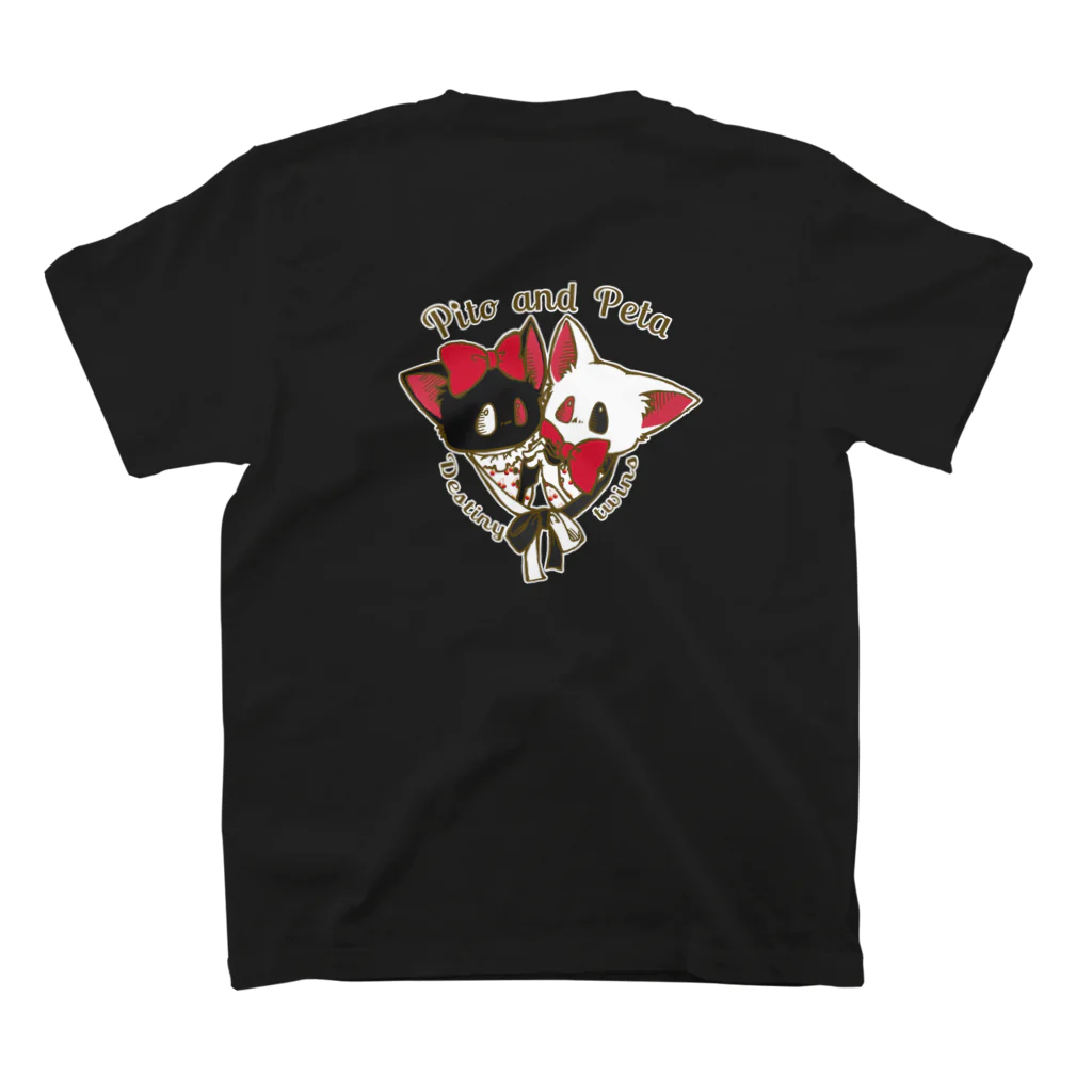 フラウロスの瞳 闇魔法具店のフラウロスの瞳ロゴ(背面ピトとペタ) Regular Fit T-Shirtの裏面
