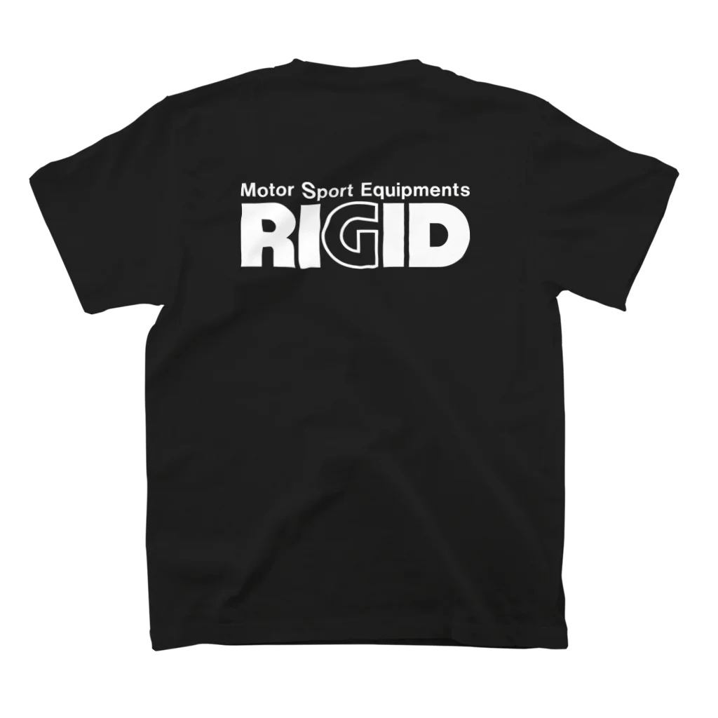 リジット・モータースポーツのALPHA白-RIGID白 Regular Fit T-Shirtの裏面