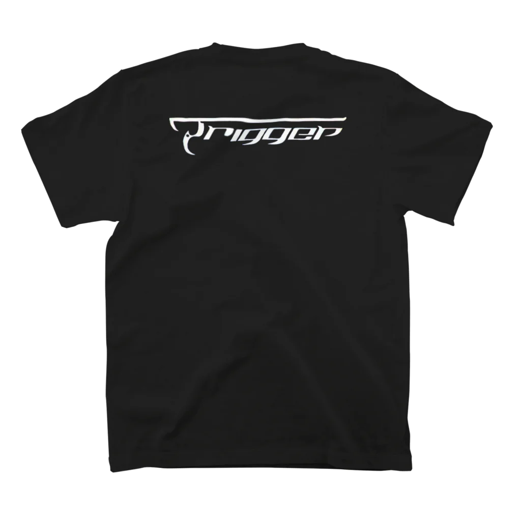 trigger.0312のFront print T-shirt/pistol logo-【trigger.】 スタンダードTシャツの裏面