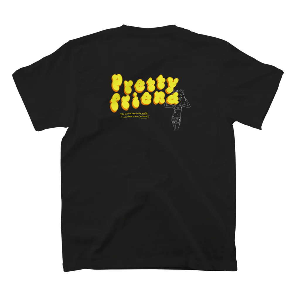 MORUNA∀（エムオルナー）のpretty friend (yellow) Regular Fit T-Shirtの裏面