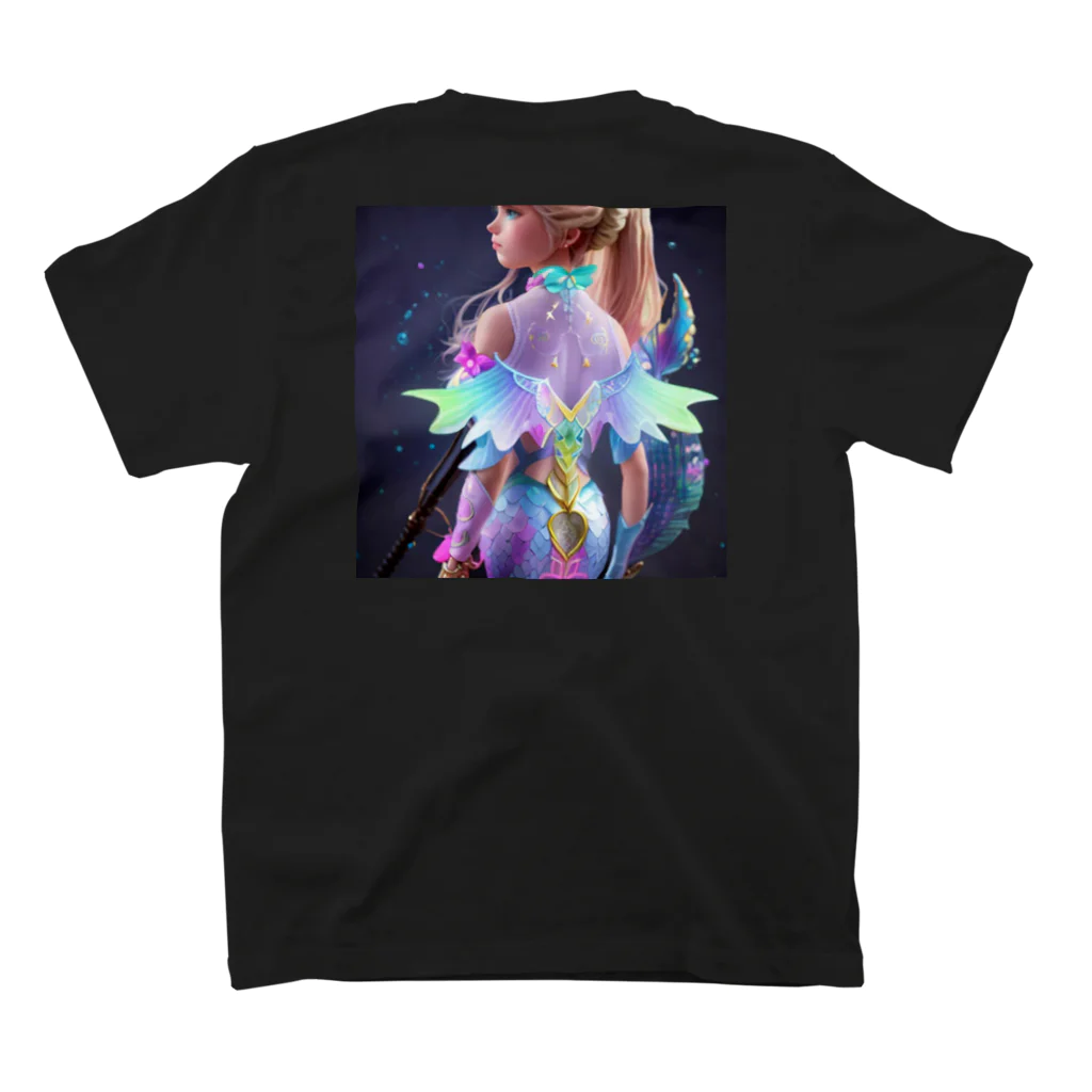 💖宇宙整体♪🌈♪こころからだチャンネル♪💖のmermaid Princess LARA スタンダードTシャツの裏面