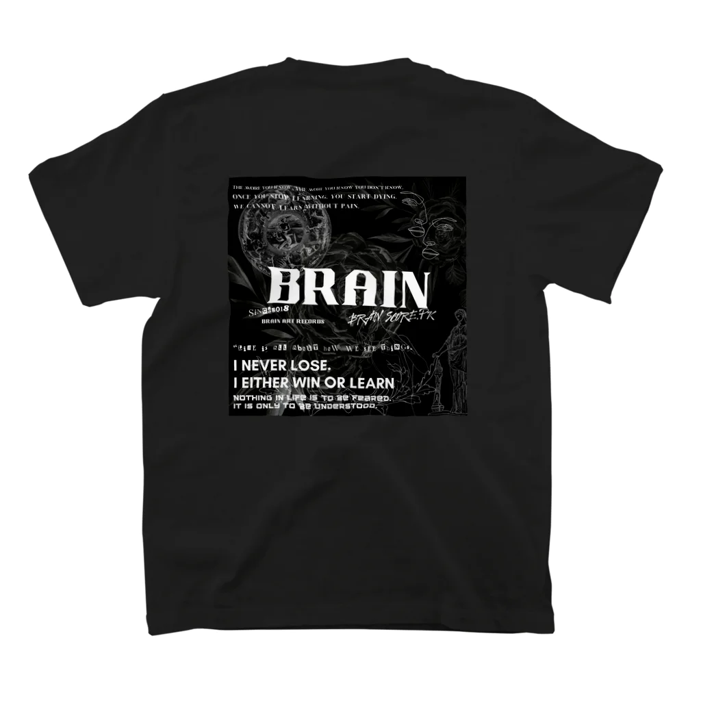 BRAIN ART RECORDSⒸのBRAIN ART RECORDS 2023 A/W WEB SHOP limited Product スタンダードTシャツの裏面