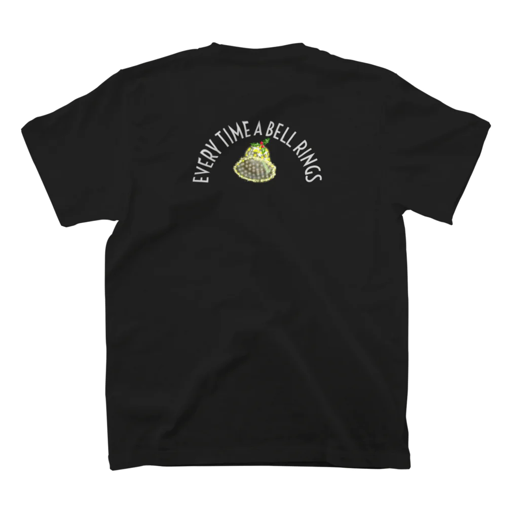 月夜のタツノオトシゴのEvery time a bell rings スタンダードTシャツの裏面