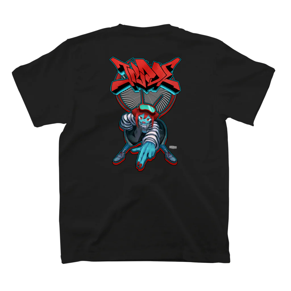 InvadersのGRAFF "INVADE"(WITH INVA_TAM) スタンダードTシャツの裏面