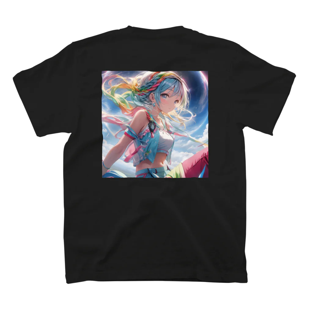 かわいい娘ショップのレインボウ娘 スタンダードTシャツの裏面