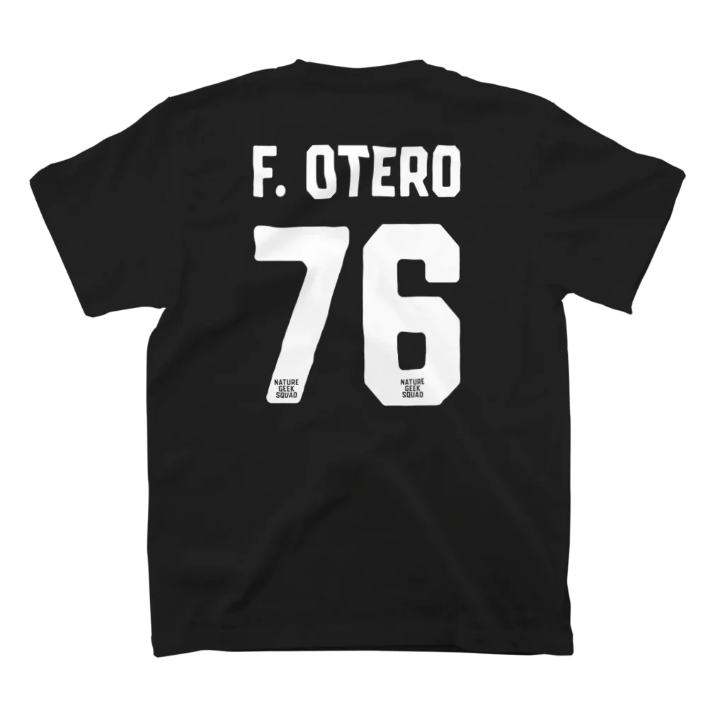 BYRON HUEのF.C.AGAVE F.OTERO Black スタンダードTシャツの裏面