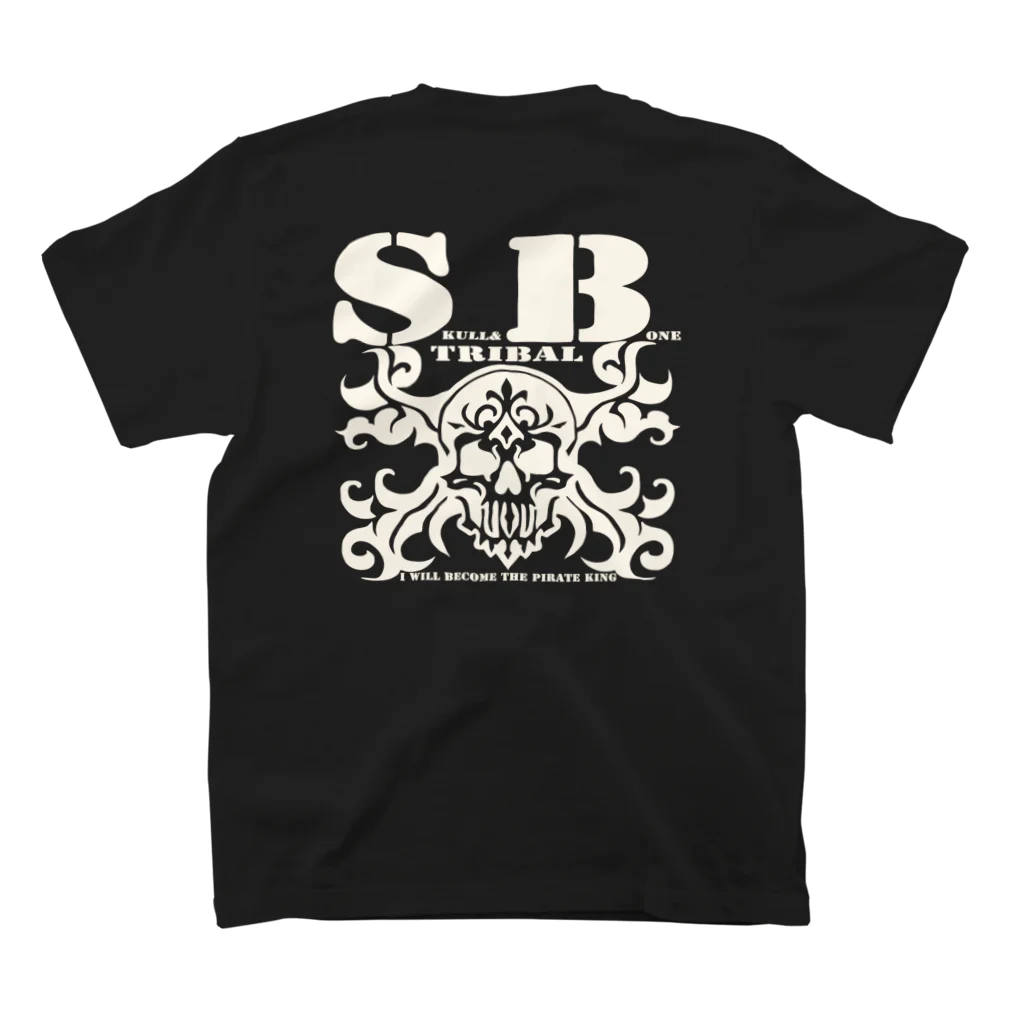 Ａ’ｚｗｏｒｋＳのSKULL&BONE TRIBAL WHT スタンダードTシャツの裏面