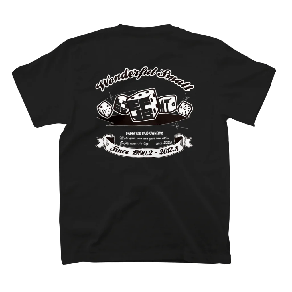 EFJBαMT_OfficialのEFJBαMT(黒) スタンダードTシャツの裏面