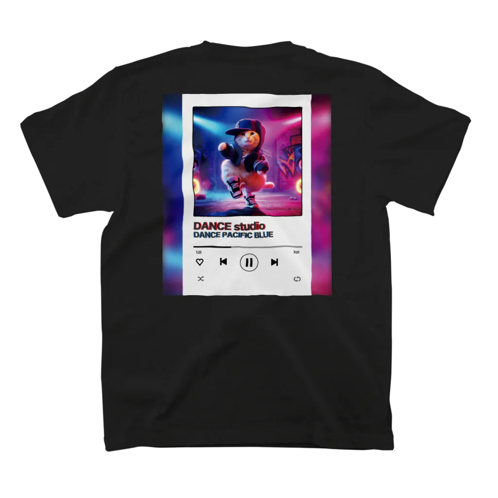 DANCE PACIFIC BLUEのDPB ネコデザイン スタンダードTシャツの裏面