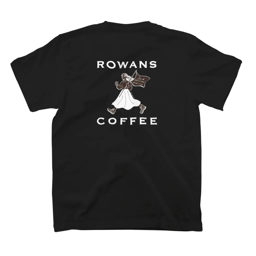 Rowans coffee のRowans coffee 3周年 スタンダードTシャツの裏面