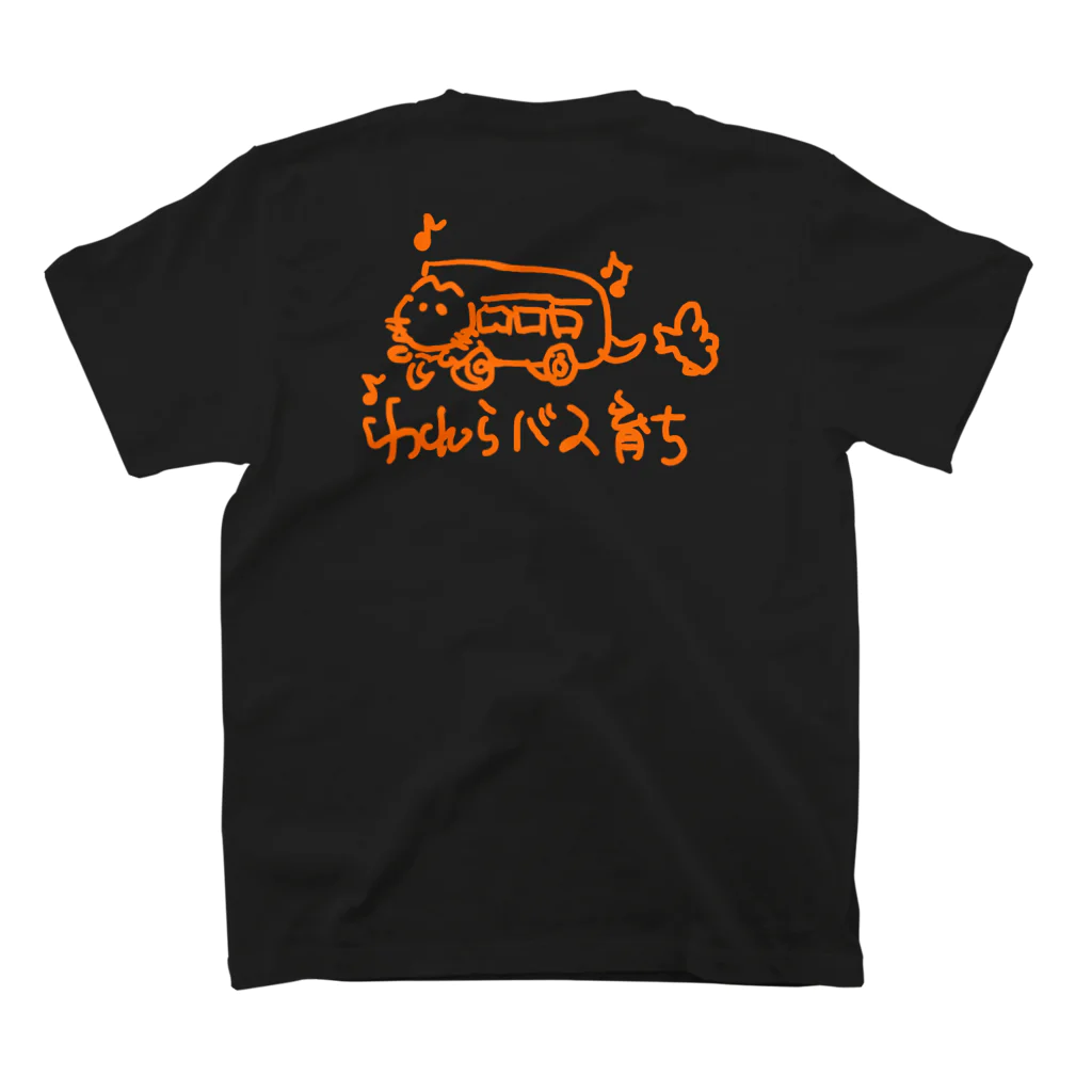 knockin-bluesのバス育ち猫(橙) スタンダードTシャツの裏面