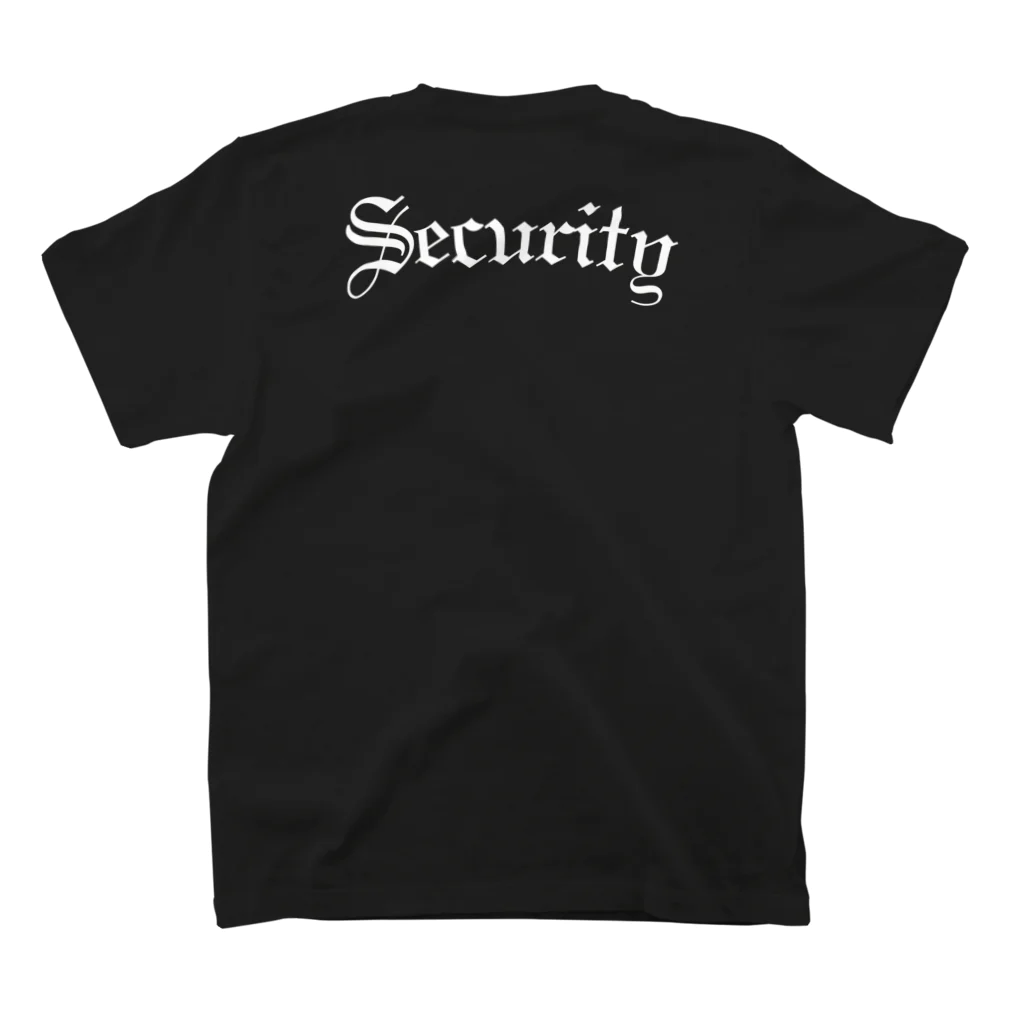 S.IのSecurity simple text スタンダードTシャツの裏面