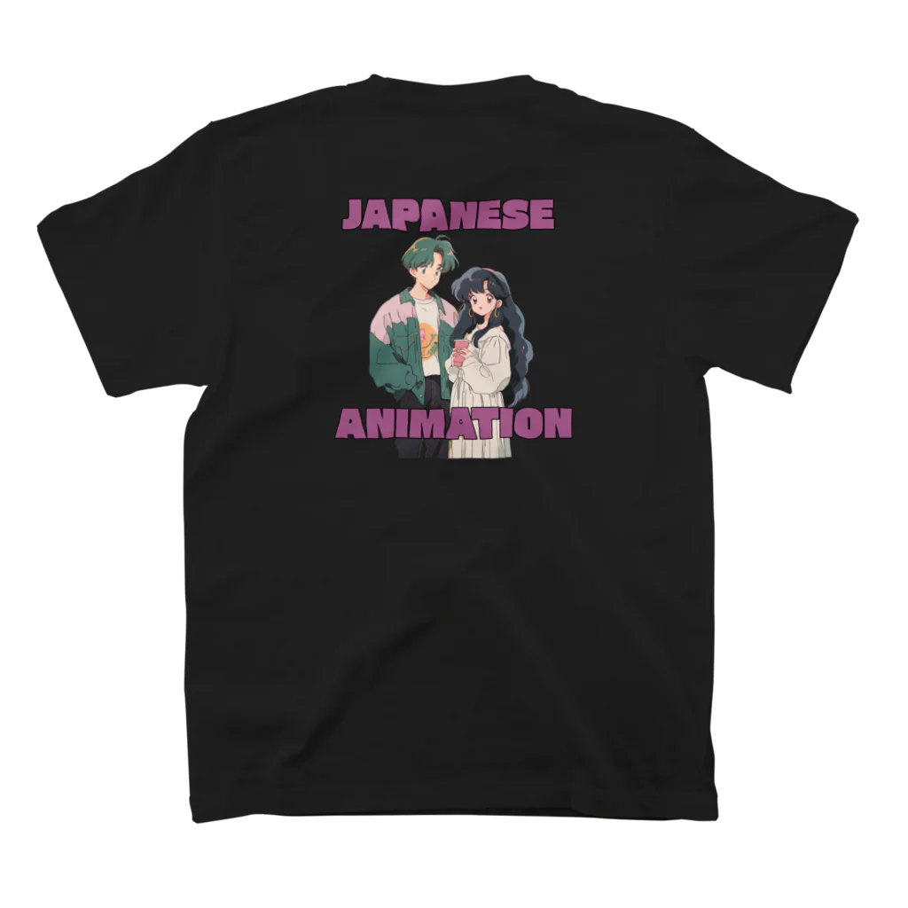 がーるずしょっぷのレトロアニメ スタンダードTシャツの裏面