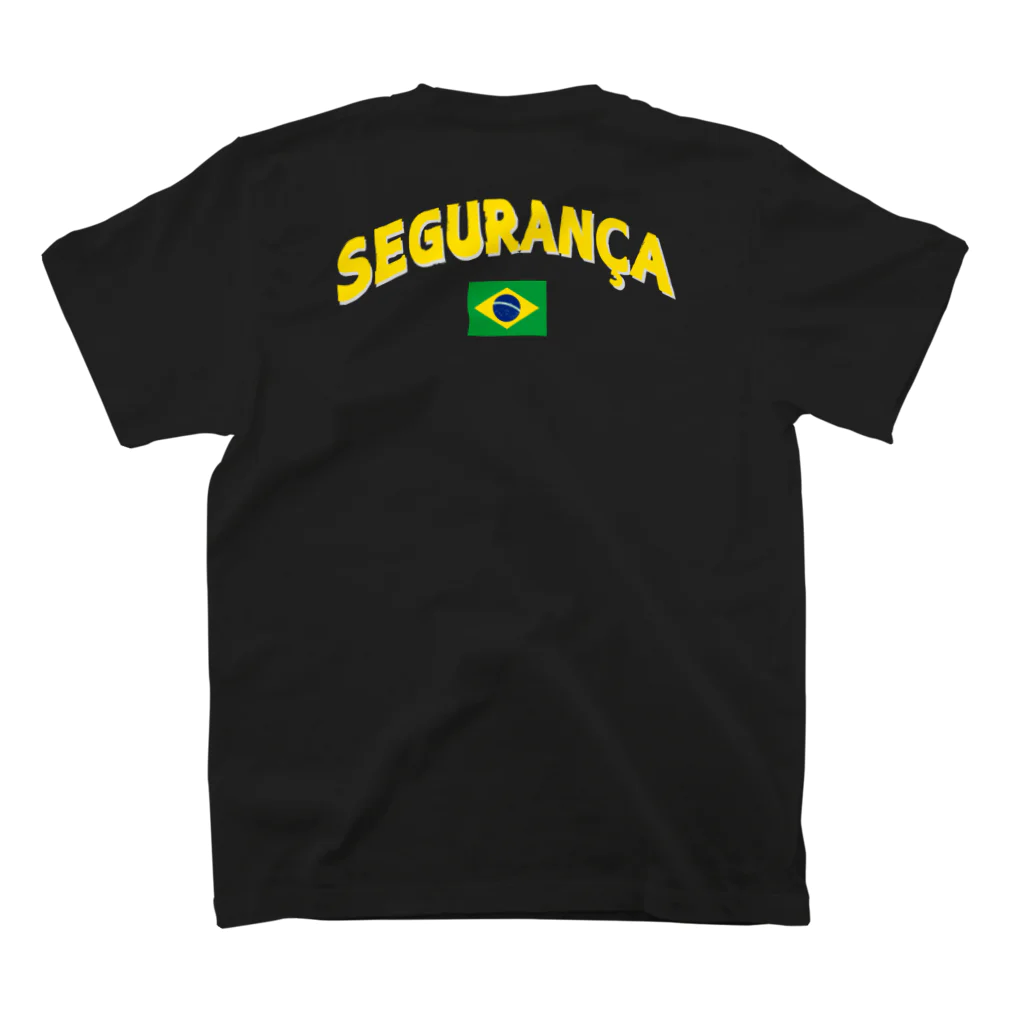 Brazil-Brasilのsegurança 外国語グッズ スタンダードTシャツの裏面
