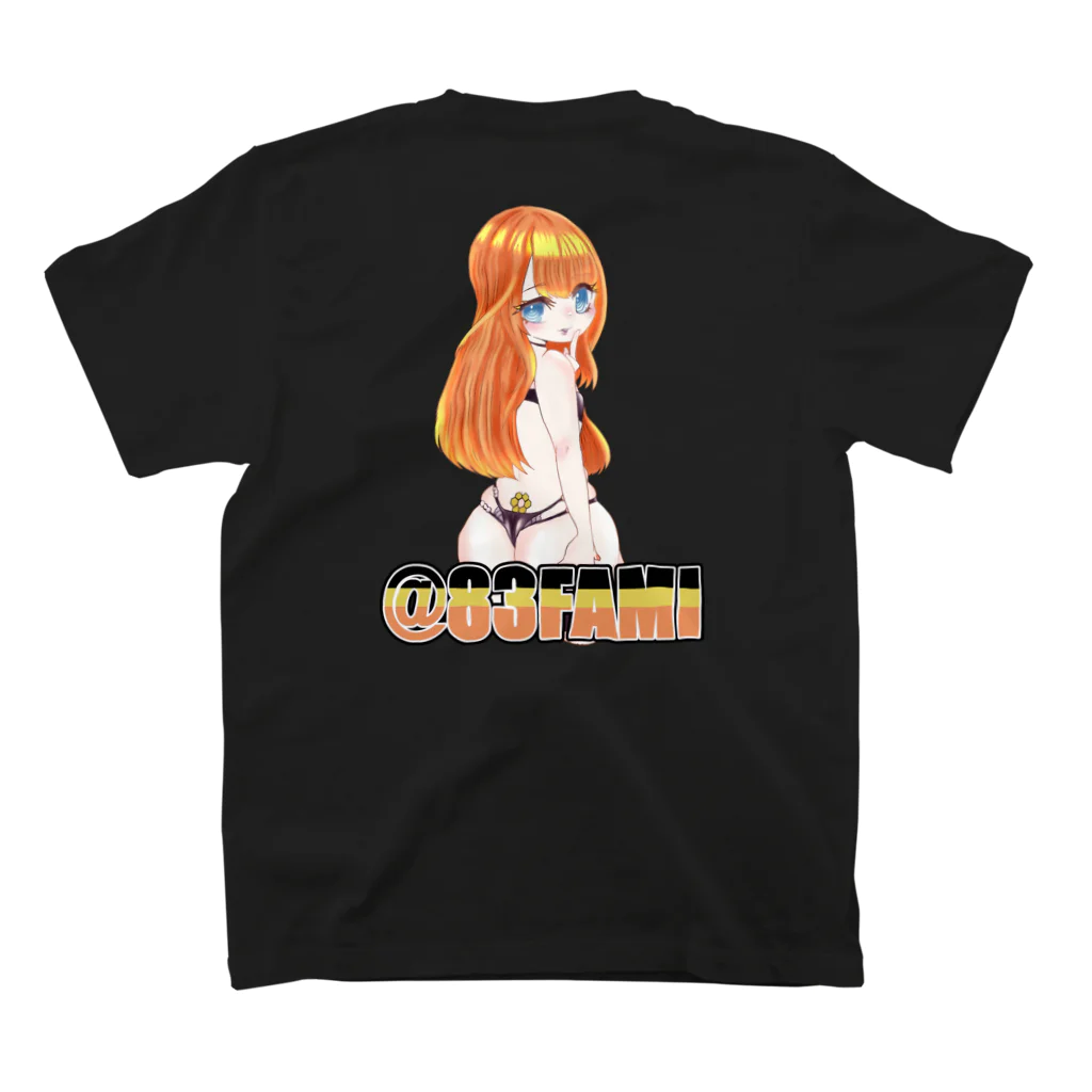 八十三ファミのバーチャルギャングショップのふぁみ x ひとふたきり ときしっくぐらまー スタンダードTシャツの裏面