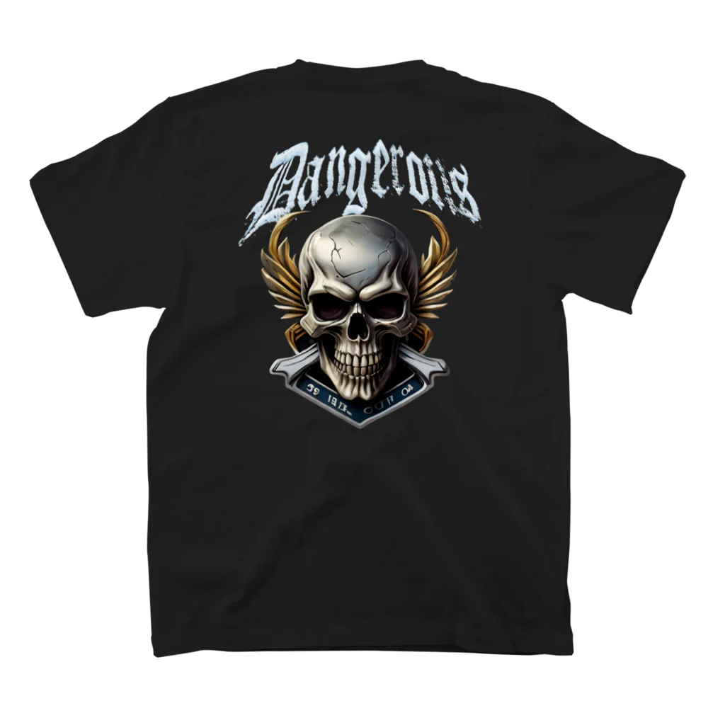 WANTED BIKERのSKULL BIKER-09 スタンダードTシャツの裏面