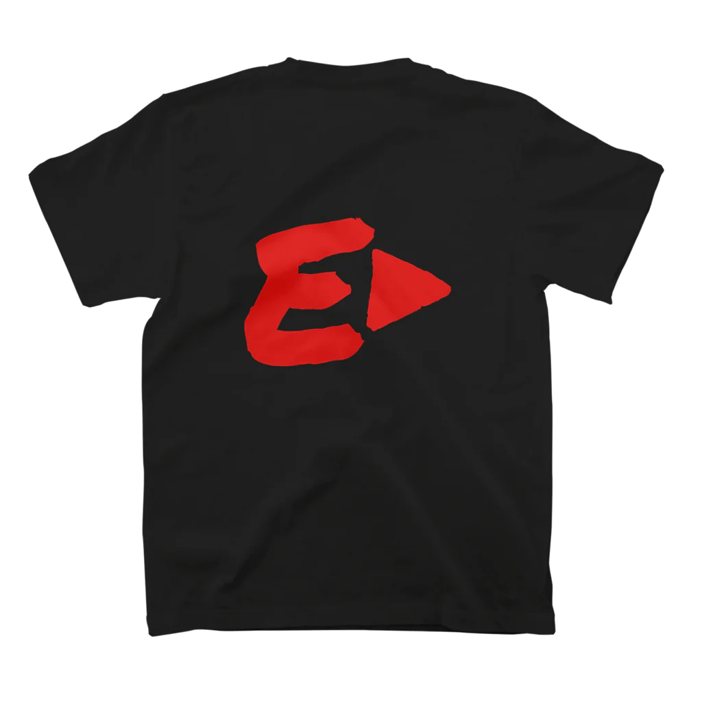 Exciter K.K.の Exciter(文字バージョン) Red スタンダードTシャツの裏面