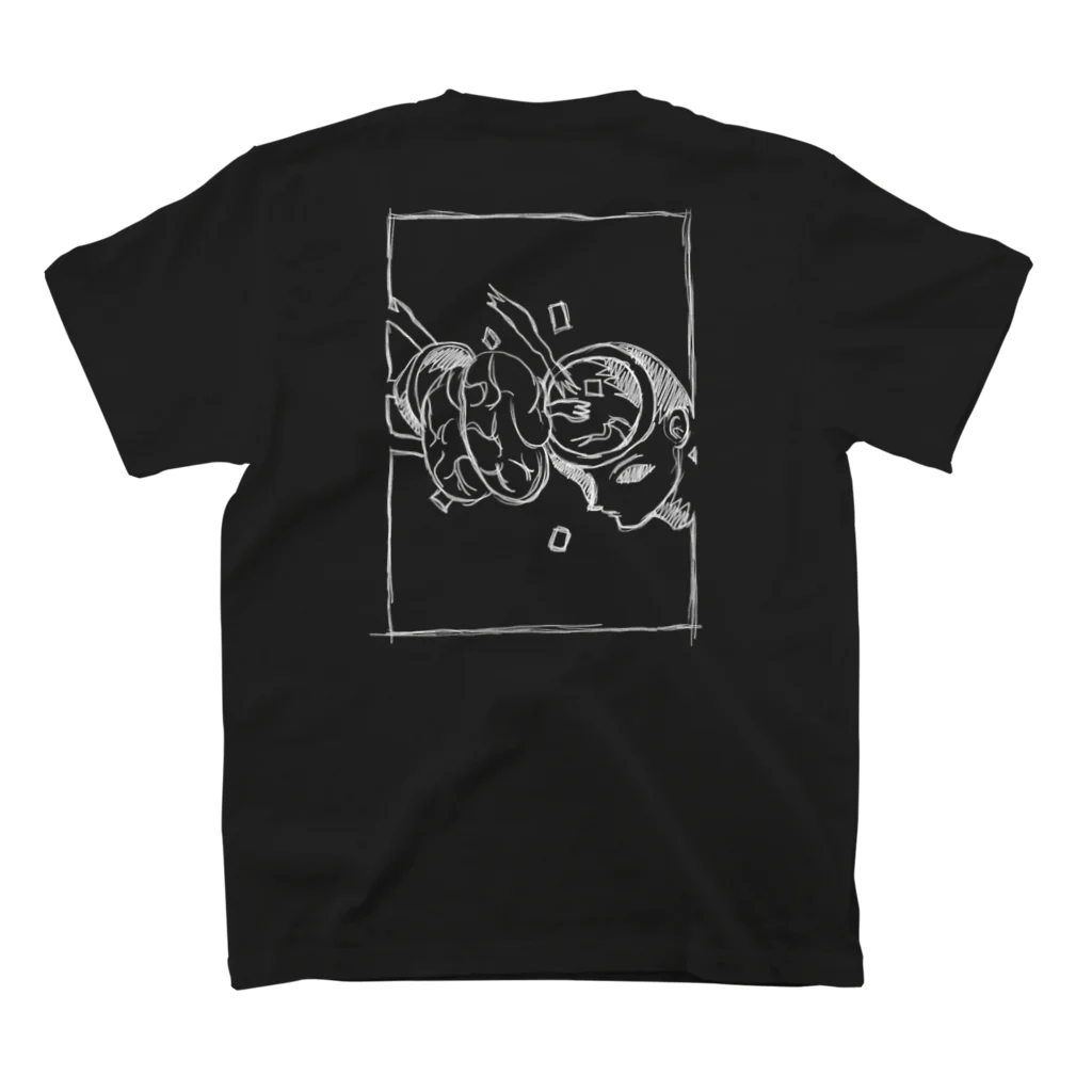 トモ Tomo / Chokoray(T)の頭蓋骨をひっくり返せ　w/logo スタンダードTシャツの裏面