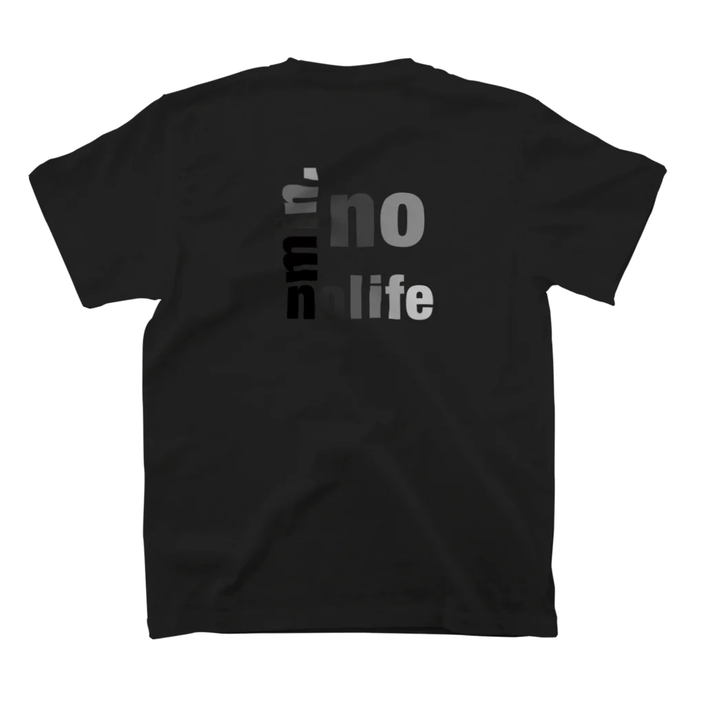 min.のno min. no life スタンダードTシャツの裏面