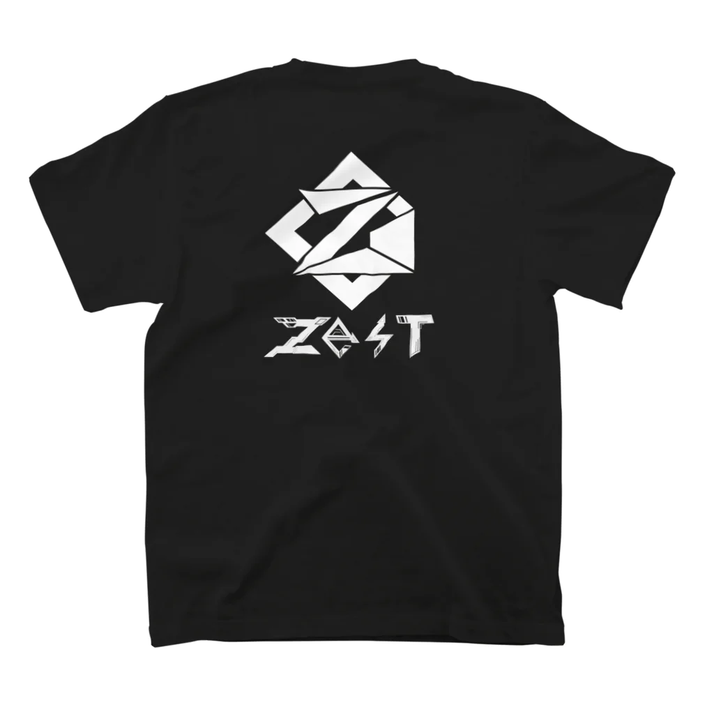 鈴斗の［Zest］背面プリント（黒） スタンダードTシャツの裏面