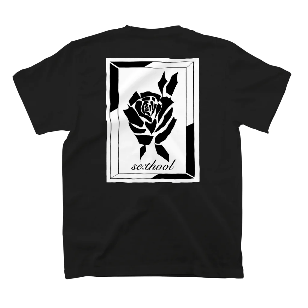 「se:thool」のBlack Rose T スタンダードTシャツの裏面