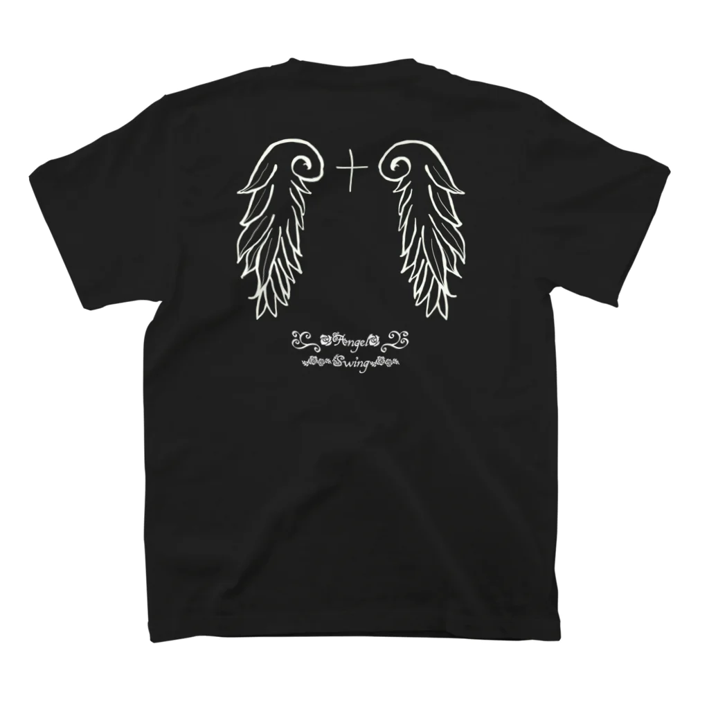 Yu♡Po♡Ko(ユポコ)のhkLy(AngelSwing) スタンダードTシャツの裏面