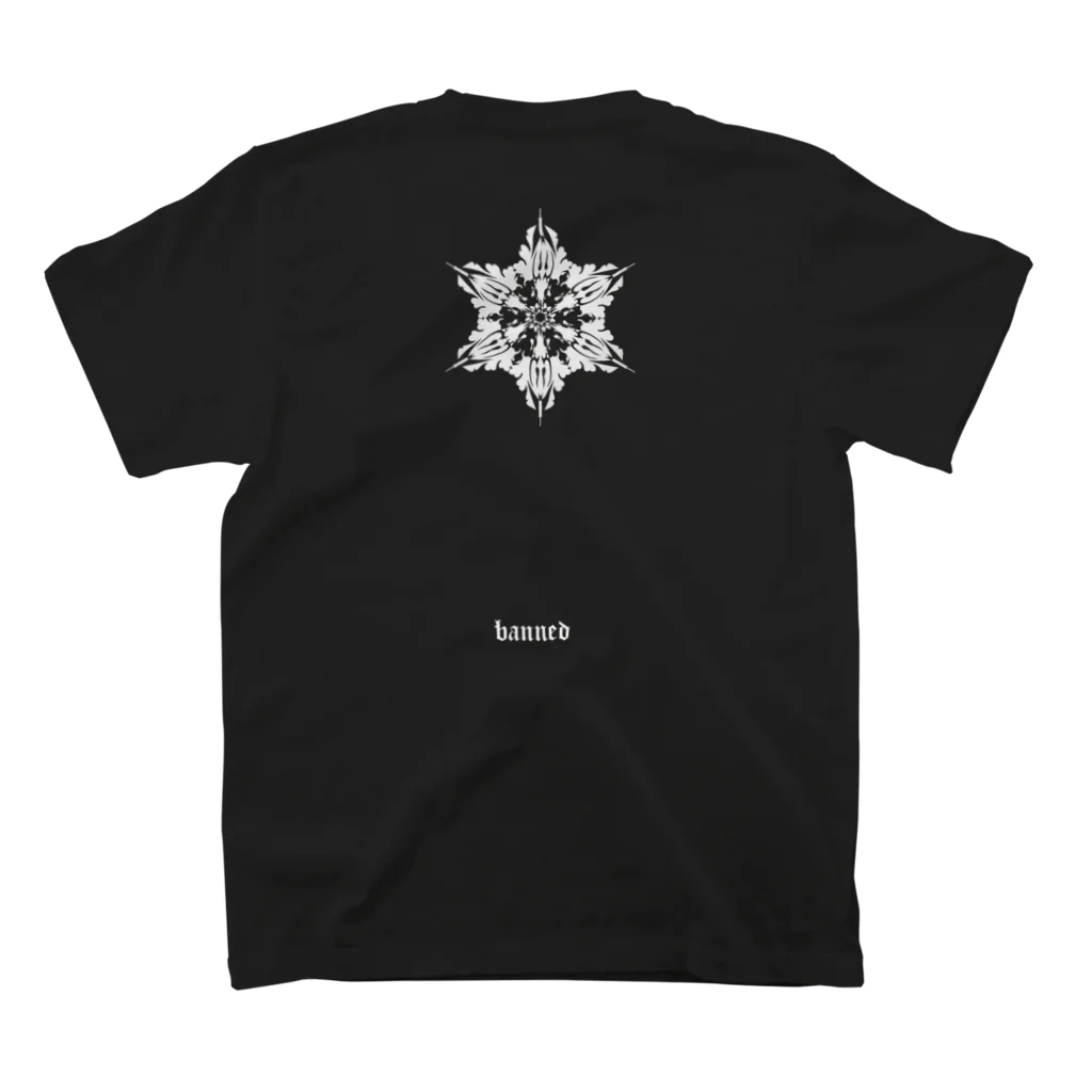 bannedのbanned snow スタンダードTシャツの裏面