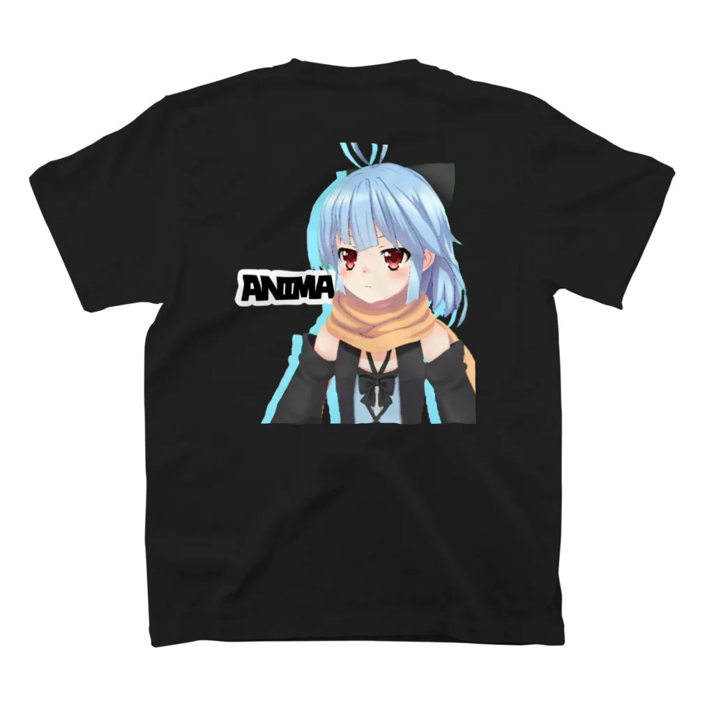 アニマ💫世界征服VTuberのせいふくかんりょうT(black) スタンダードTシャツの裏面