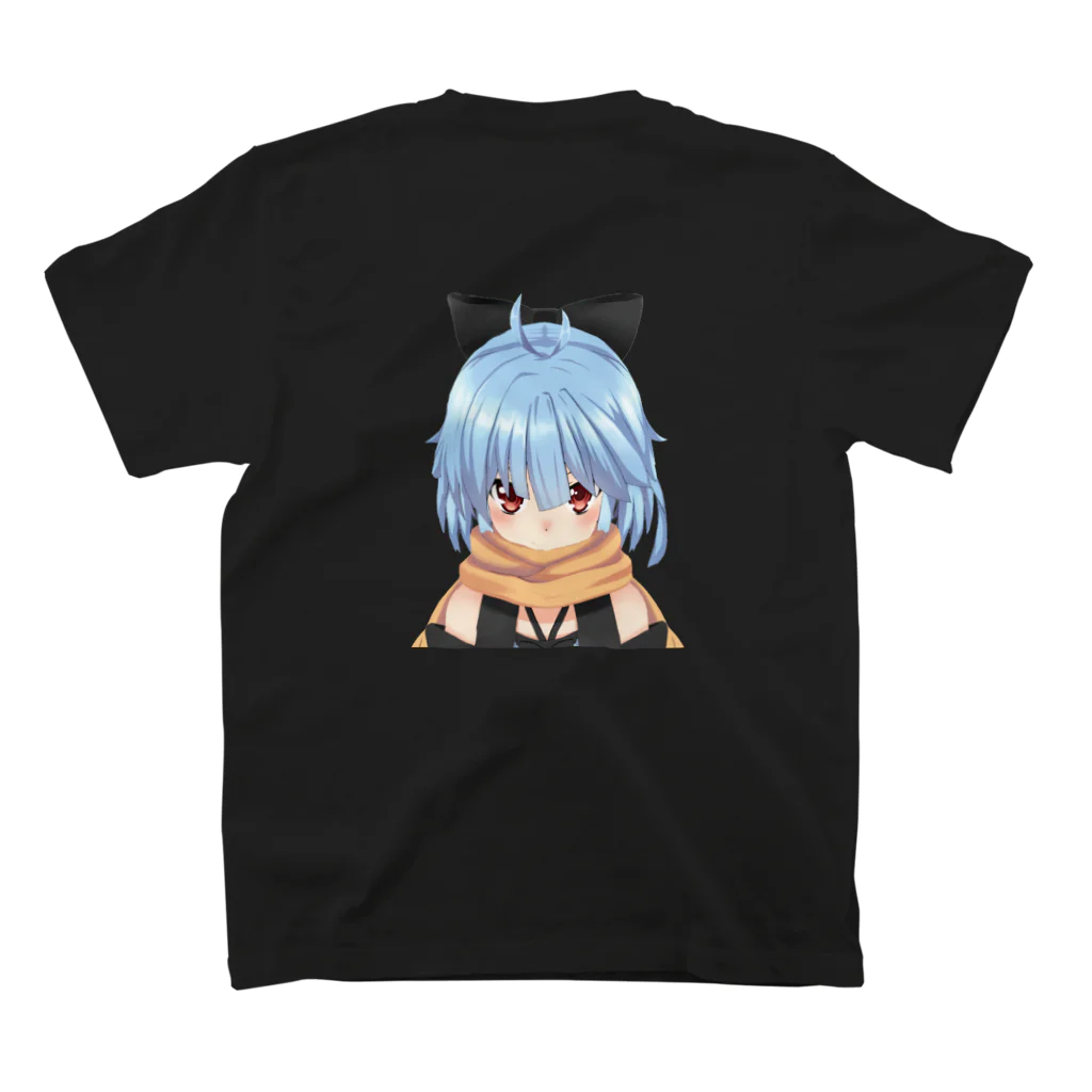 アニマ💫世界征服VTuberのうつむきアニマT(black) スタンダードTシャツの裏面