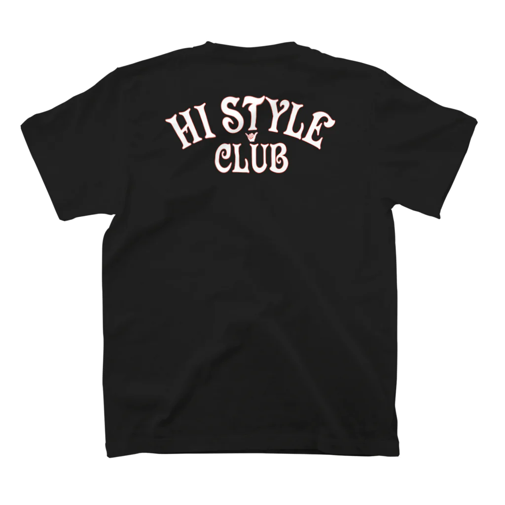 ハワイスタイルクラブの〔Back Print〕 HI STYLE CLUB スタンダードTシャツの裏面