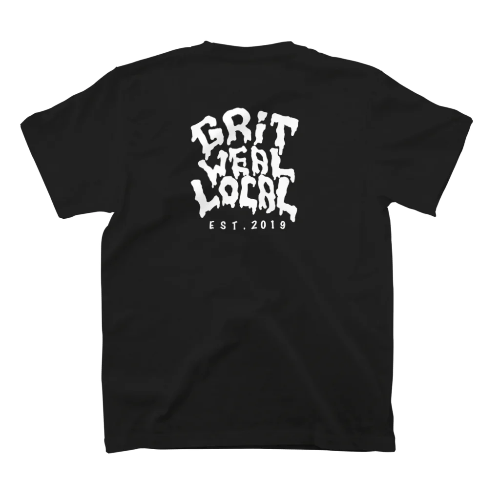 GRITWEAL ≒ LOCALのpizza grit T s/s ブラック スタンダードTシャツの裏面