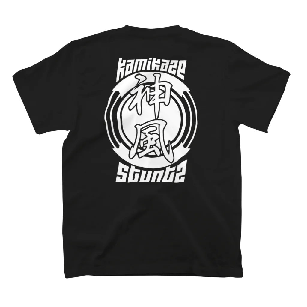 BIKE LABORIOUS HOMIESのKamikaze stuntビックロゴ スタンダードTシャツの裏面