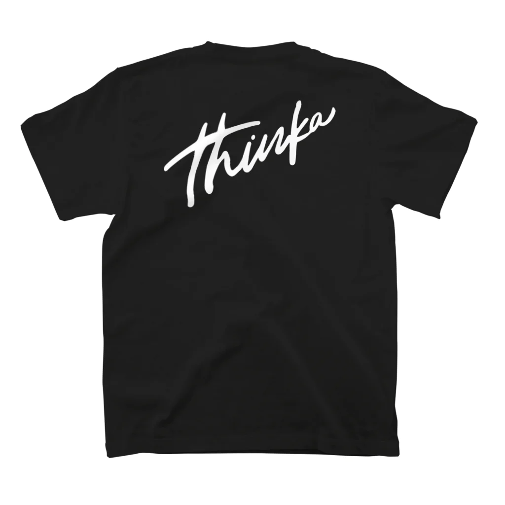 THINKA studioのSignature スタンダードTシャツの裏面