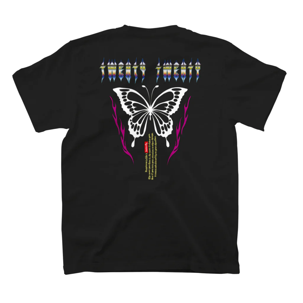 YOUJIN -ART GALLERY-のTWENTY TWENTY "BUTTER FLY" スタンダードTシャツの裏面