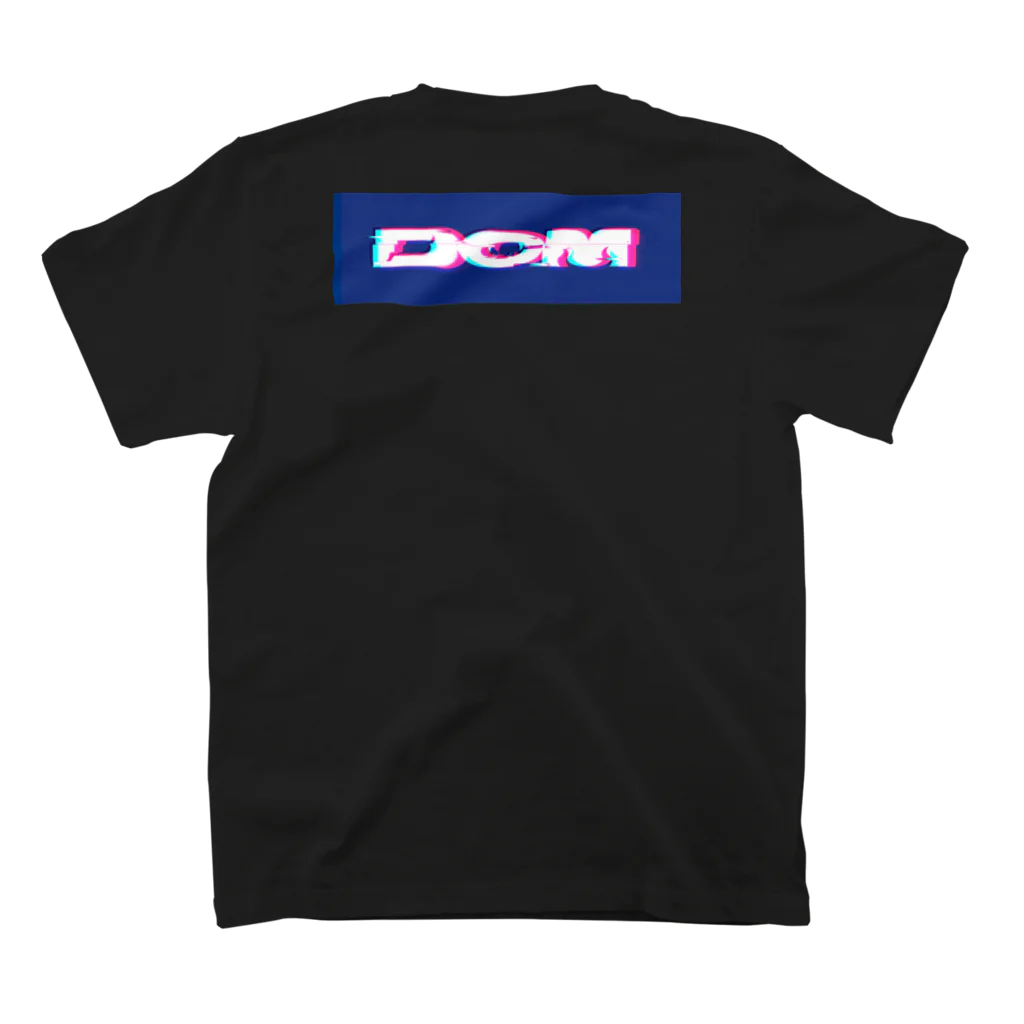 DCM (Different Color Monsters)のDCM glitch logo 2020SS / black Regular Fit T-Shirtの裏面