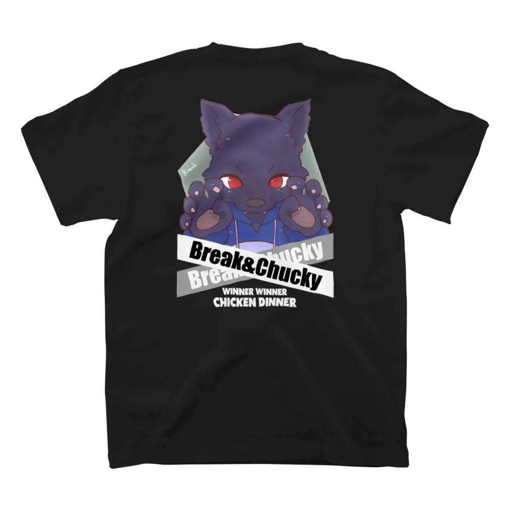 Xfhtx3OnyZjDAI8のBreak&Chucky スタンダードTシャツの裏面