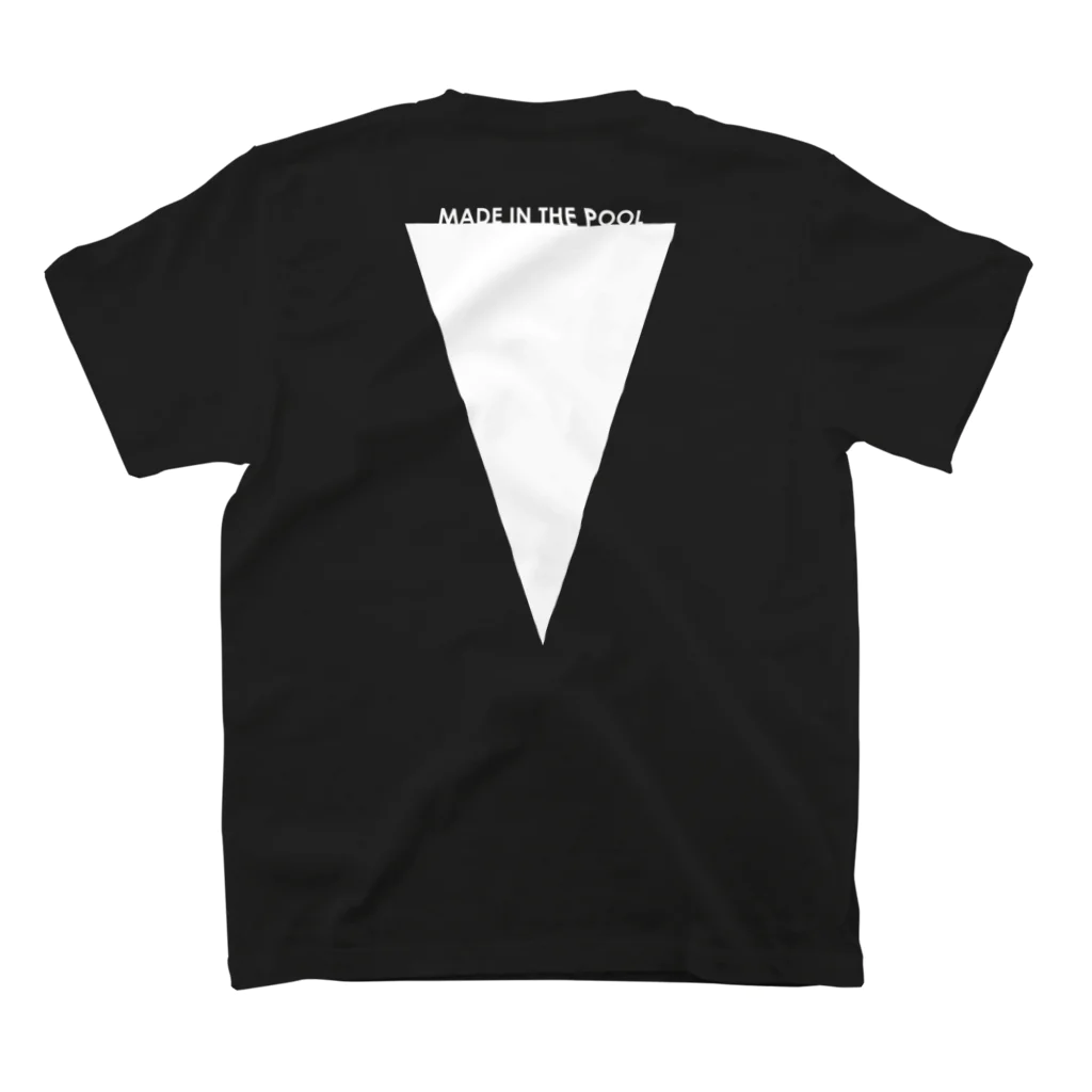 ロッキンプールのTriangle White Regular Fit T-Shirtの裏面