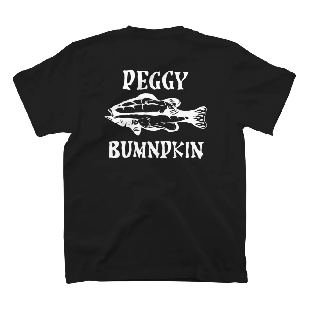 PEGGY BUMPKINのブラックバスTシャツ スタンダードTシャツの裏面