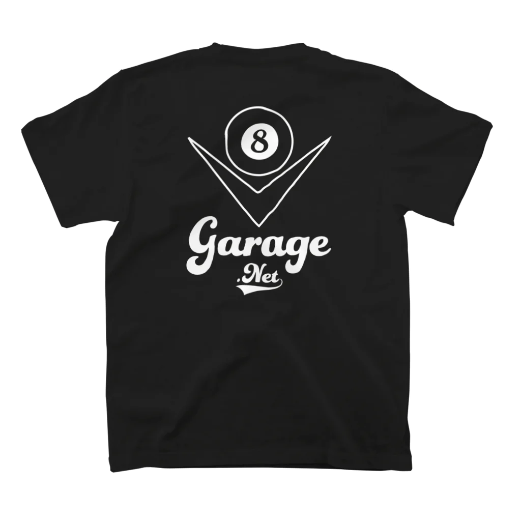 8garage SUZURI SHOPの8garage ロゴ Regular Fit T-Shirtの裏面