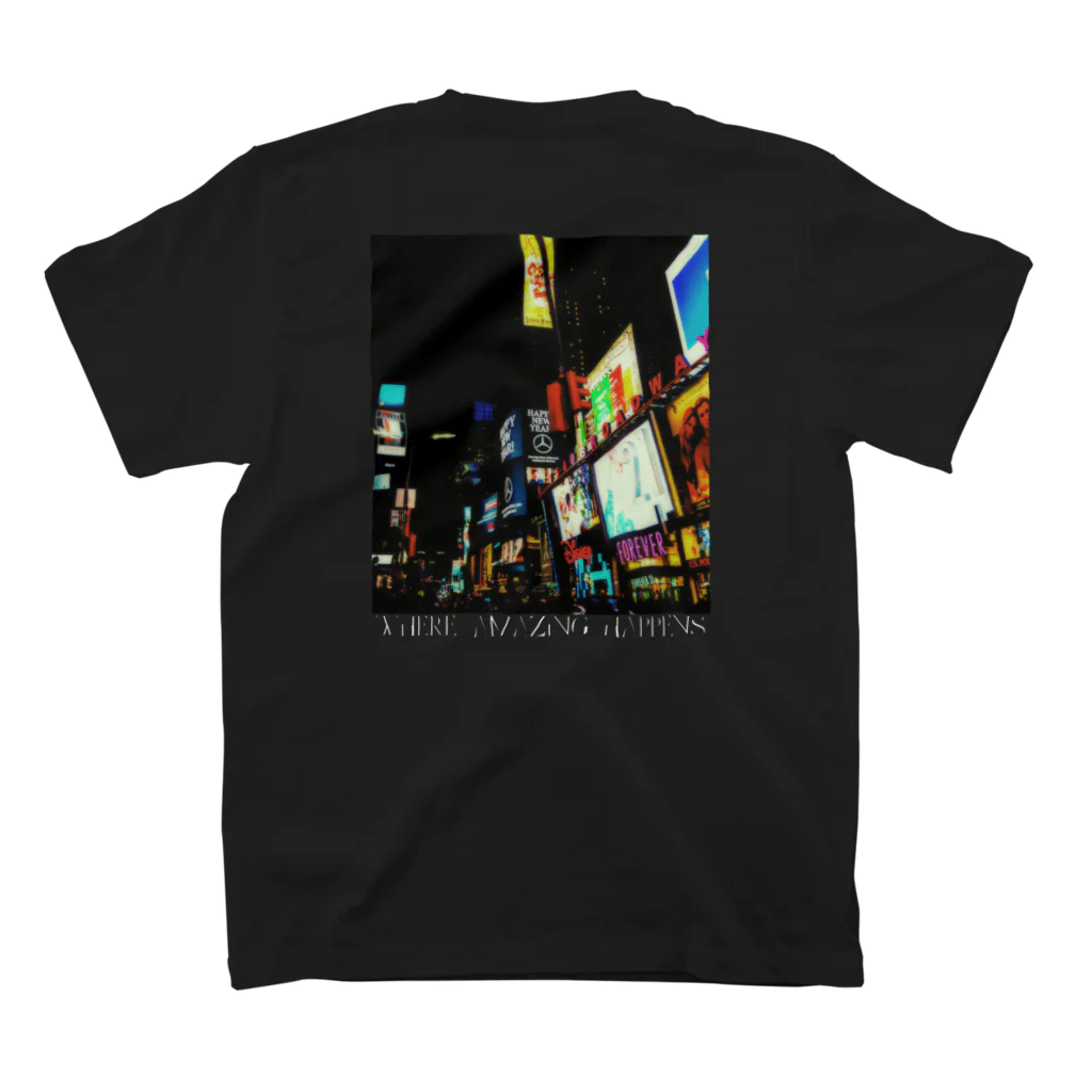 Haruki HorimotoのWhere amazing happens blk スタンダードTシャツの裏面