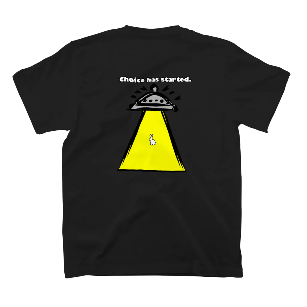 etc.のUFO feat 白いウサギ スタンダードTシャツの裏面