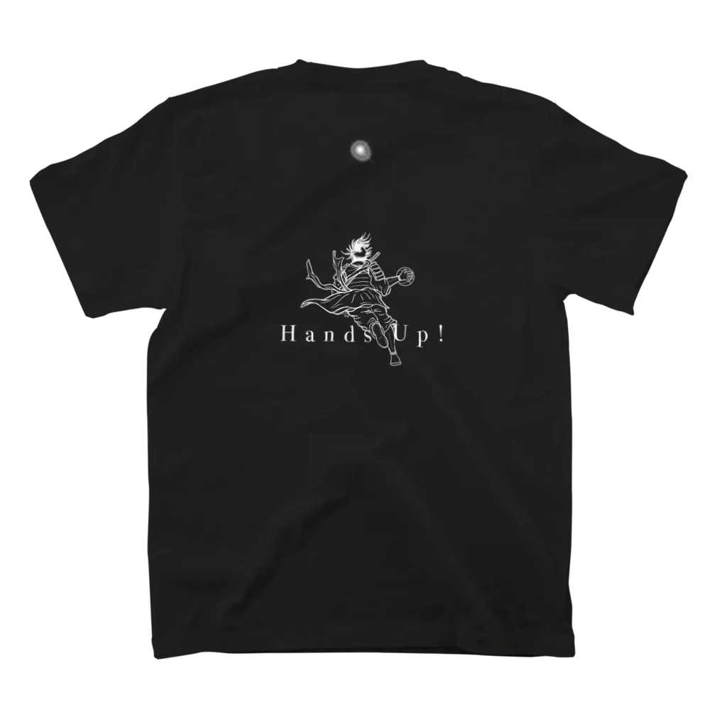 JunKomのHands  Up!〜バスケ侍〜　柄-背面版 Regular Fit T-Shirtの裏面