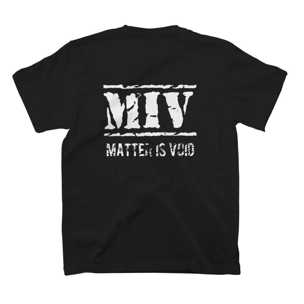 Matter-is-voidのMatter is void 色即是空　Tシャツ スタンダードTシャツの裏面