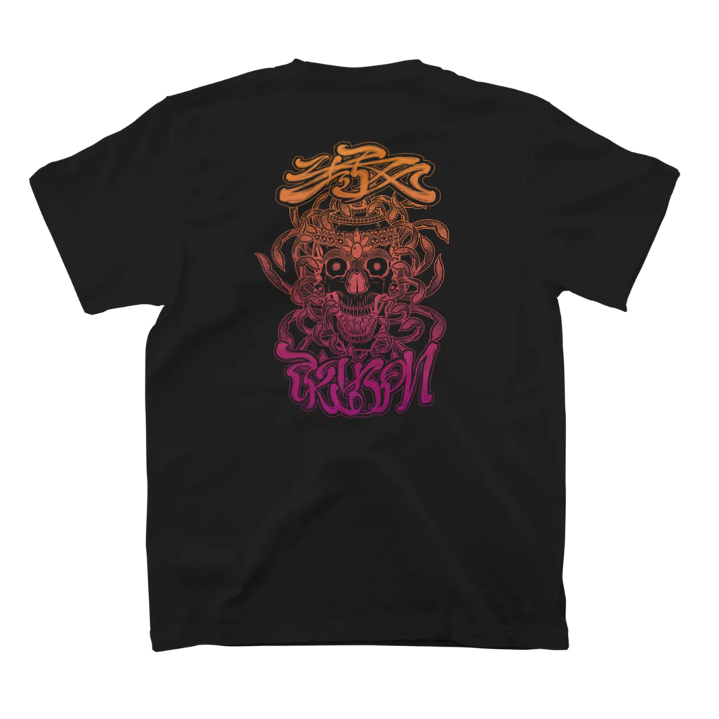 Y's Ink Works Official Shop at suzuriのY's札 Skull T (Color Print) スタンダードTシャツの裏面